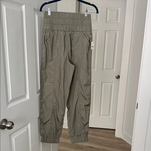 Free People Movement Elastic-Waist Cargo Jogger Pants - Olive